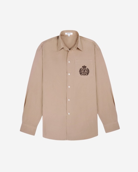 H&W Crest-稻穗徽標長袖襯衫