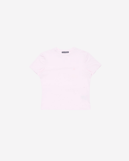 小方塊臉短袖T/修身款/嬰兒粉