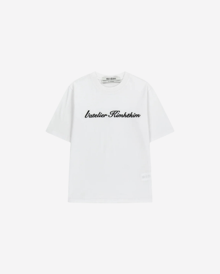 Atelier kimhekim草寫刺繡短袖T