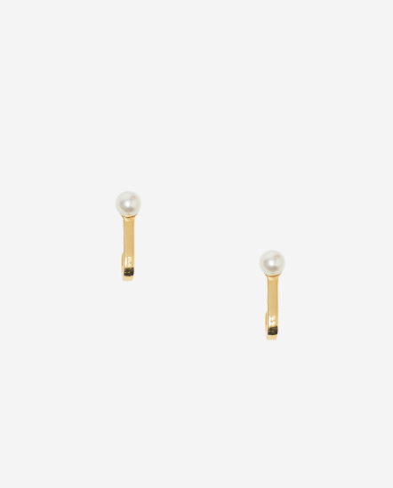 Upper Crutch Pearl-4mm珍珠耳勾貼耳耳環
