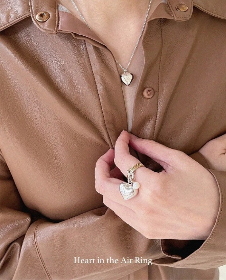 Hearts in the Air-澎澎心漂浮金圈珍珠戒