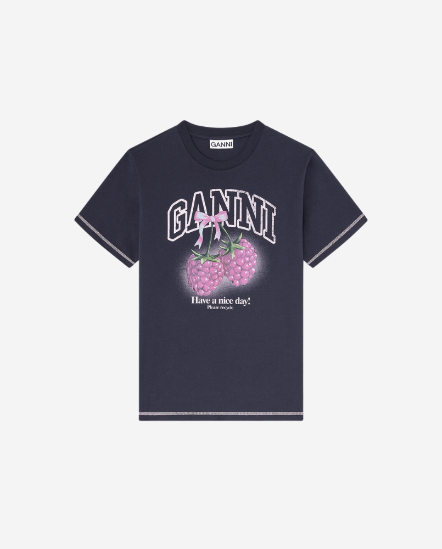 覆盆莓GANNI短袖T