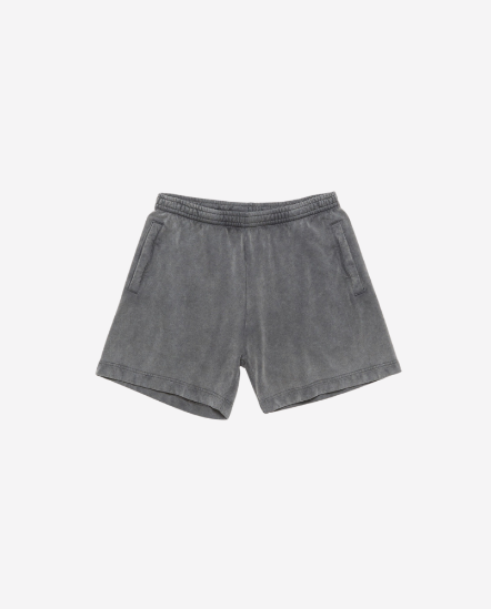 水洗色抽繩短褲