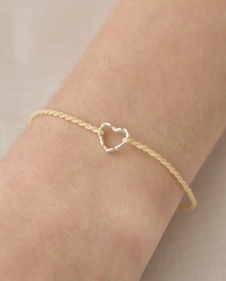Twisted Heart Bracelet 扭結愛心彩繩手鏈