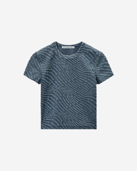 滿版立體曲線Logo短袖T