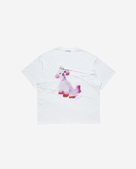 彩繪狗皺褶短袖T