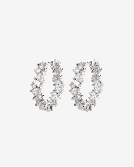 Aurea Earrings-花瓣鑽耳環