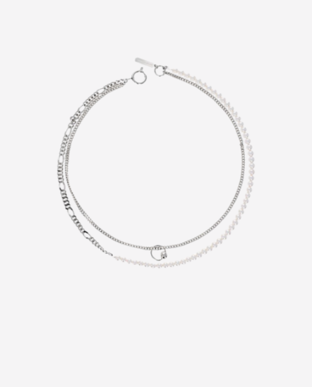 WILLY-珍珠拼雙鏈項鏈