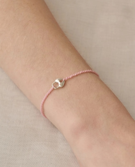 Love Lock Bracelet 愛心鎖彩繩手鏈