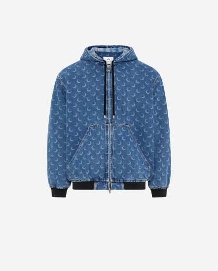 月亮雷射牛仔外套