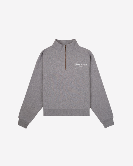 Eloi Signature NY 草寫Logo半拉鍊衛衣