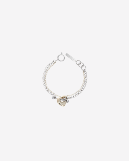 LIU-愛心一字環鍊條手鍊