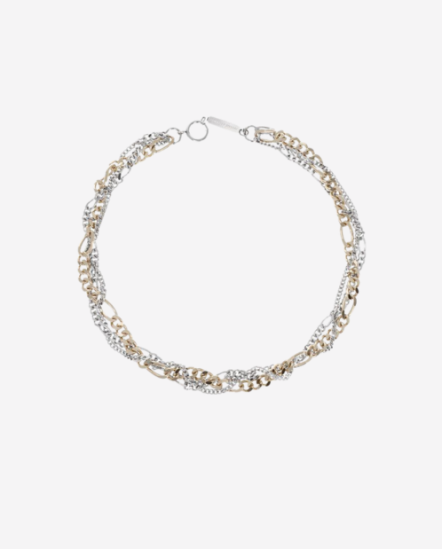 JENA-雙色鎖鏈鑽條項鍊