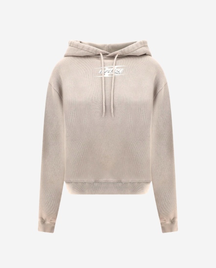 壓花刀片標誌帽T/燕麥色