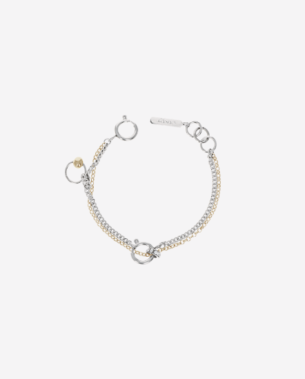 CLARK-金雙色鍊條鑽手鍊