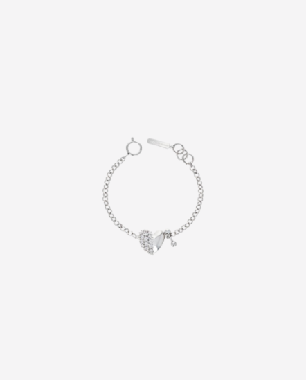 SIAM-半鑽愛心鍊條手鍊